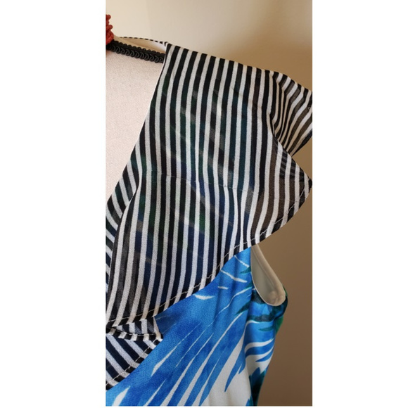 Calvin Klein Tropical Palm Maxi Resort Dress Size 12 NWT - Picture 5 of 8